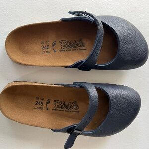 Birkenstock Size Women's Maria Mary Jane Mule Slides Blue